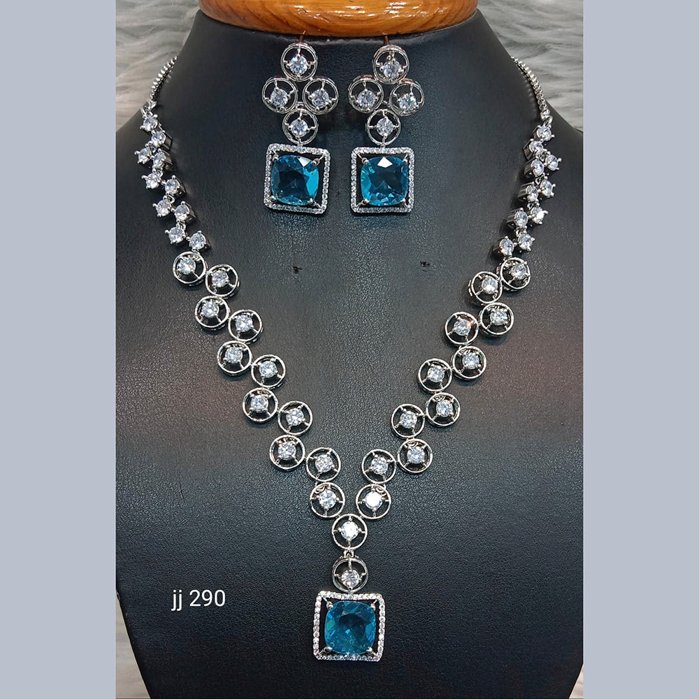 Jain Jewellers American Diamond Jewellery Necklace Set