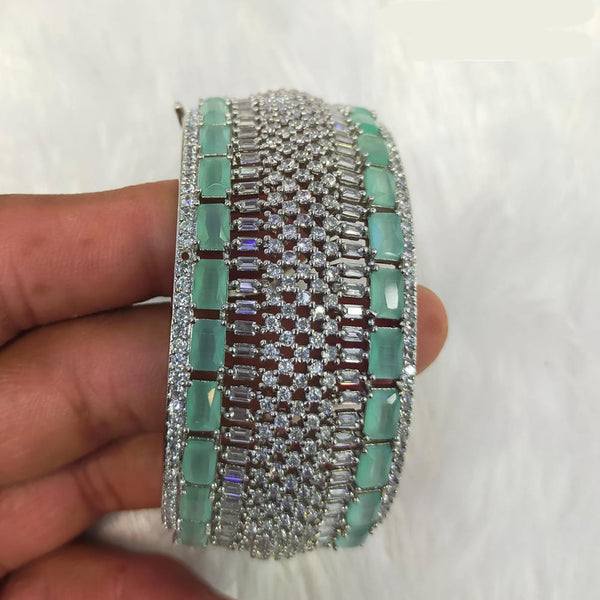 Jain Jewellers Silver Plated AD Openable Bangle