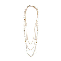 Urthn Gold Plated Pearl Fusion Necklace - 1107013