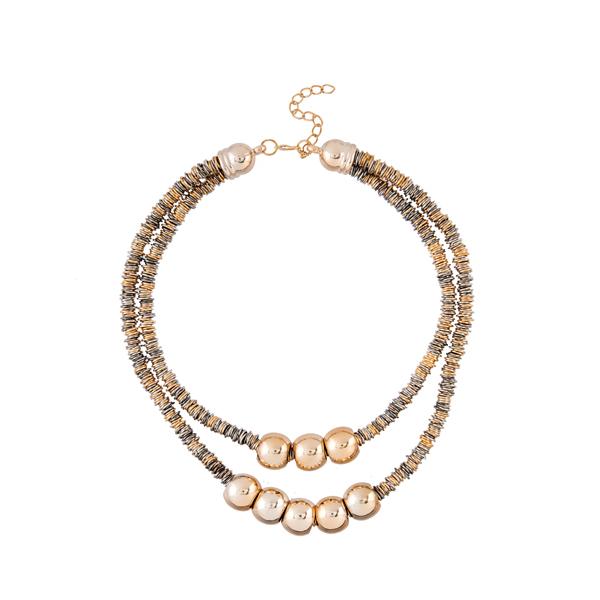 Urthn 2 Tone Plated Statement Necklace - 1107024