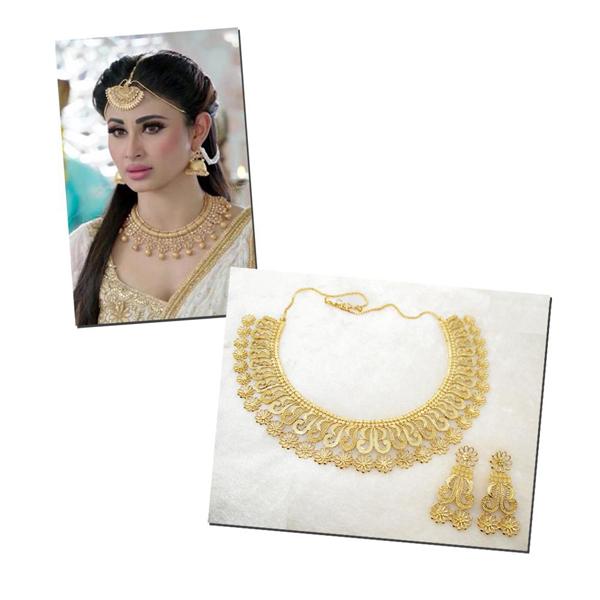 Utkrishtt Forming Gold Plated Copper Necklace Set - 1107805