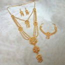 Kalyani Brass Forming Necklace Set With Bracelet - 1108190