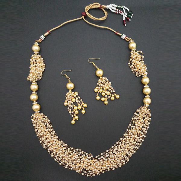 Utkrishtt Pearl Copper Necklace Set - 1108334