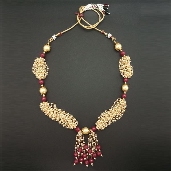 Utkrishtt Pearl Copper Necklace Set - 1108336