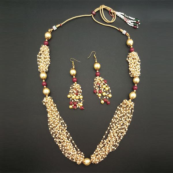 Utkrishtt Pearl Copper Necklace Set - 1108337