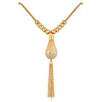 Urthn Austrian Stone Gold Plated Statement Necklace - 1108802