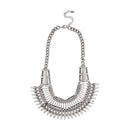 Urthn Rhodium Plated Statement Necklace - 1109203A