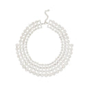 Urthn Silver Plated Round Shape Statement Necklace - 1109220A