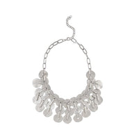 Urthn Rhodium Plated Statement Necklace - 1109222B