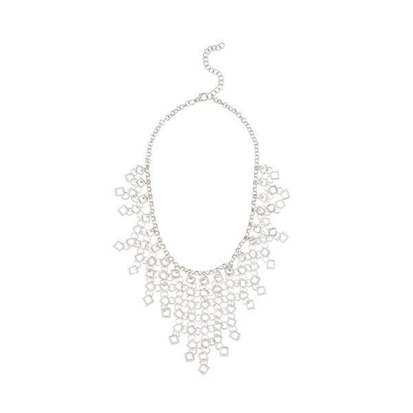 Urthn Silver Plated Statement Necklace - 1109230B