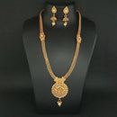 Kriaa Austrian Stone Gold Plated Haram Necklace Set