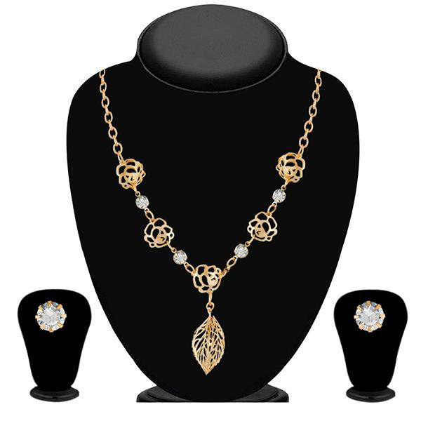 Urthn Austrian Stone Gold Plated Necklace Set - 1110103B