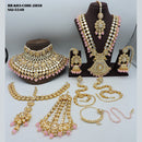 Soni Art Jewellery Gold Plated Kundan Stone Bridal Set