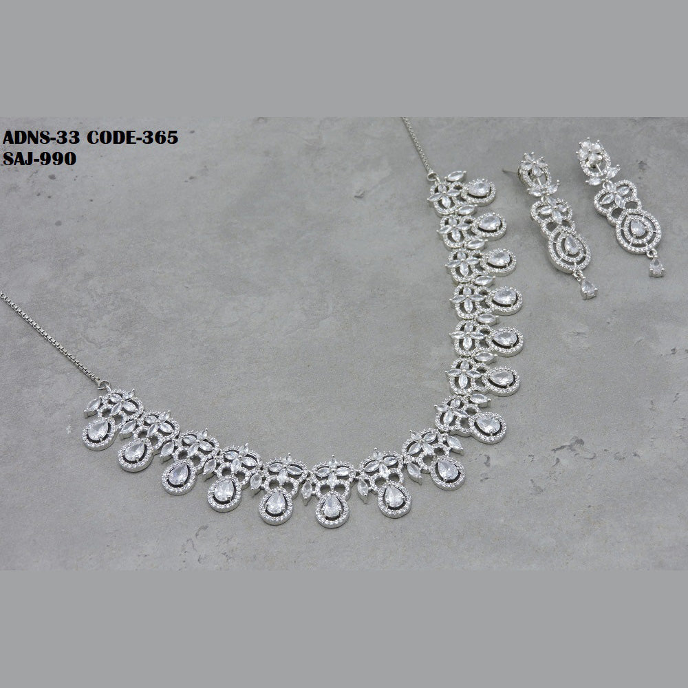 Soni Art Jewellery Ad Stone Necklace Set