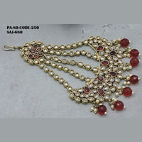 Soni Art Jewellery Gold Plated Kundan Stone & Beads Pasa