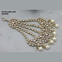 Soni Art Jewellery Gold Plated Kundan Stone & Beads Pasa