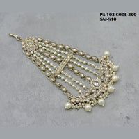 Soni Art Jewellery Gold Plated Kundan Pasa