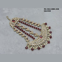 Soni Art Jewellery Gold Plated Kundan Pasa
