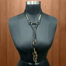 Urthn Black Hanging Lace Statement Necklace - 1111716C