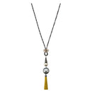 Urthn 2Tone Plated Tassel Statement Necklace - 1112502E