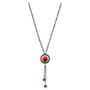 Urthn Black Oxidised Plated Statement Necklace - 1112508B