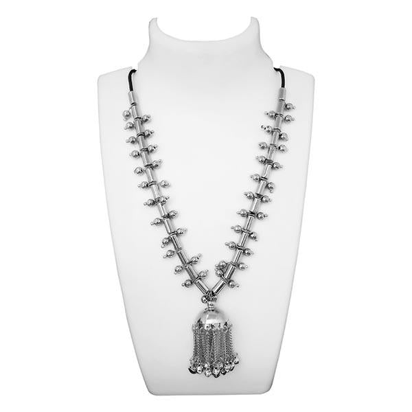 Jeweljunk Silver Plated Statement Necklace - 1112611C