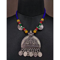 Jeweljunk Multicolor Beads Navratri Necklace Set - 1112861C