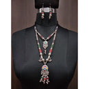Jeweljunk Multicolour Beads Layer Navratri Necklace Set - 1112896