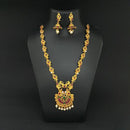 Kriaa Gold Plated Pota Stones Long Necklace Set