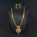 Kriaa Gold Plated Brown Austrian Stone Necklace Sets