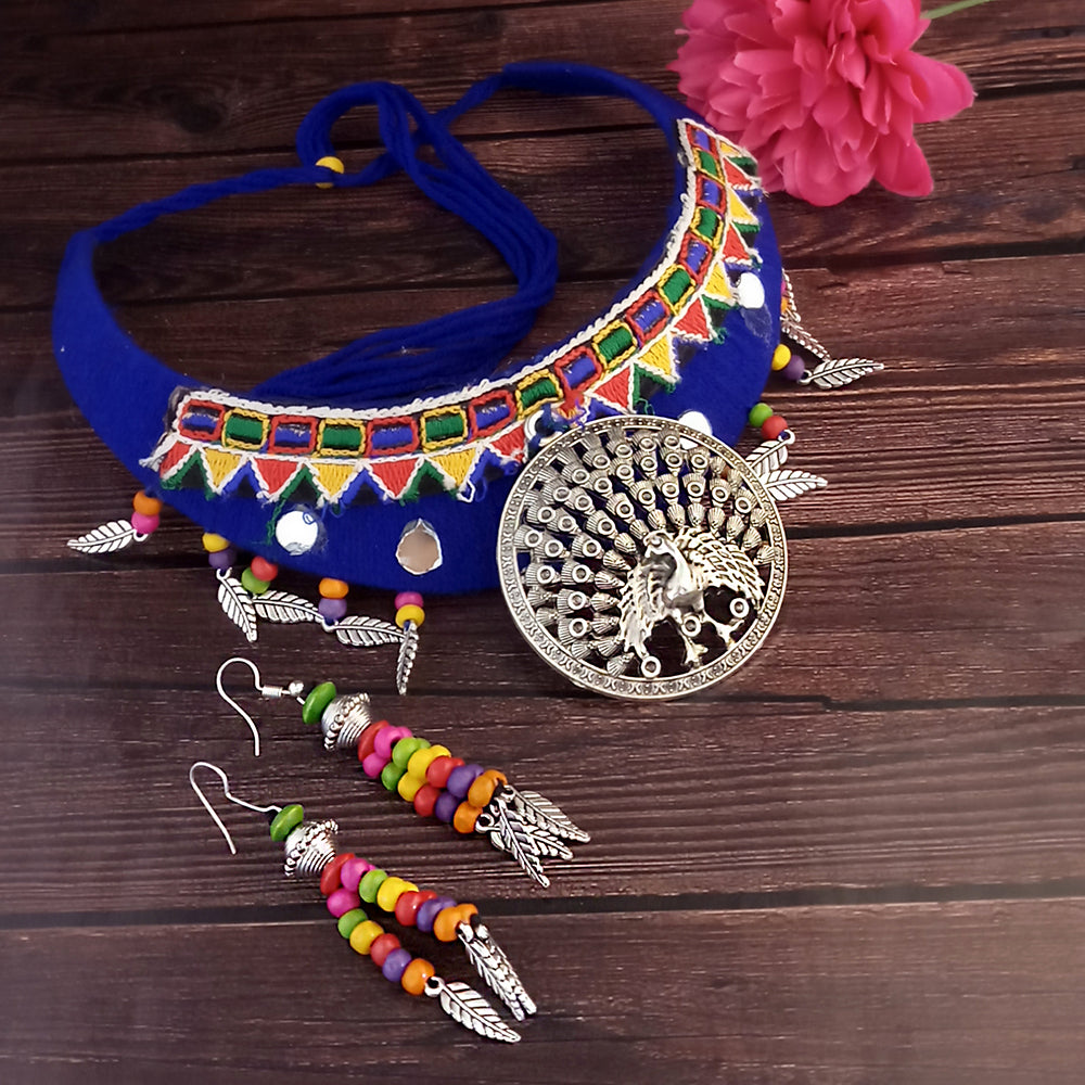 Jeweljunk Multicolour Navratri Special Necklace Set
