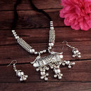 Jeweljunk Oxidised Plated Necklace Set