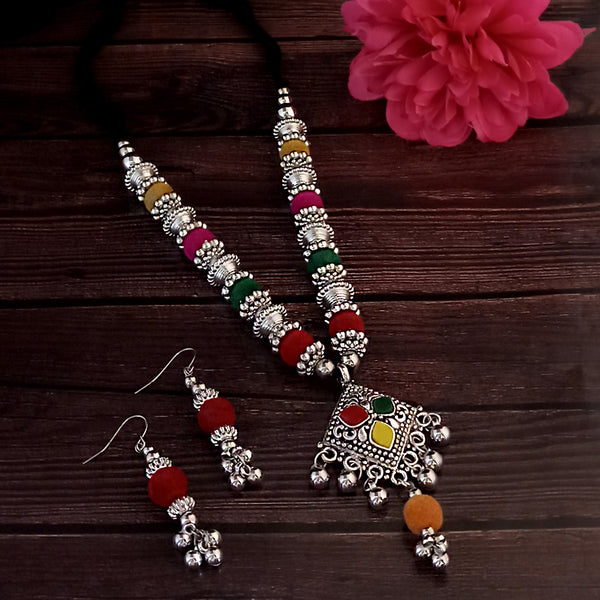 Jeweljunk Multicolour Navratri Special Necklace Set