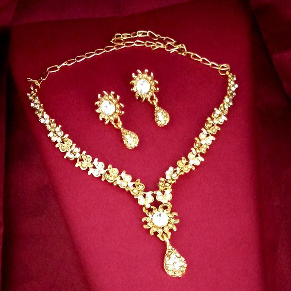 Kriaa Gold Plated Austrian Stone Necklace Set