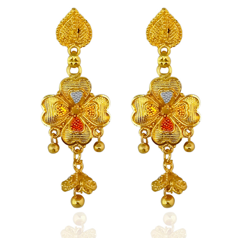 Kalyani Forming Look Gold Plated Stone Necklace Set