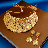 Kalyani Forming Gold Plated Traditional Designer Necklace & Earring Set