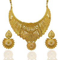 Kalyani Forming Gold Plated Traditional Designer Necklace & Earring Set