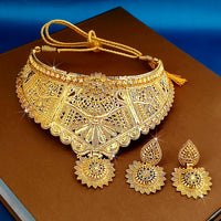 Kalyani Forming Gold Plated Traditional Designer Necklace & Earring Set