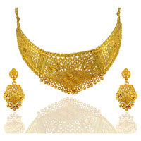 Kalyani Forming Gold Plated Traditional Designer Necklace & Earring Set