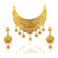 Kalyani Forming Gold Plated Traditional Designer Necklace & Earring Set