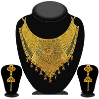 Kalyani Forming Gold Plated Traditional Designer Necklace & Earring Set