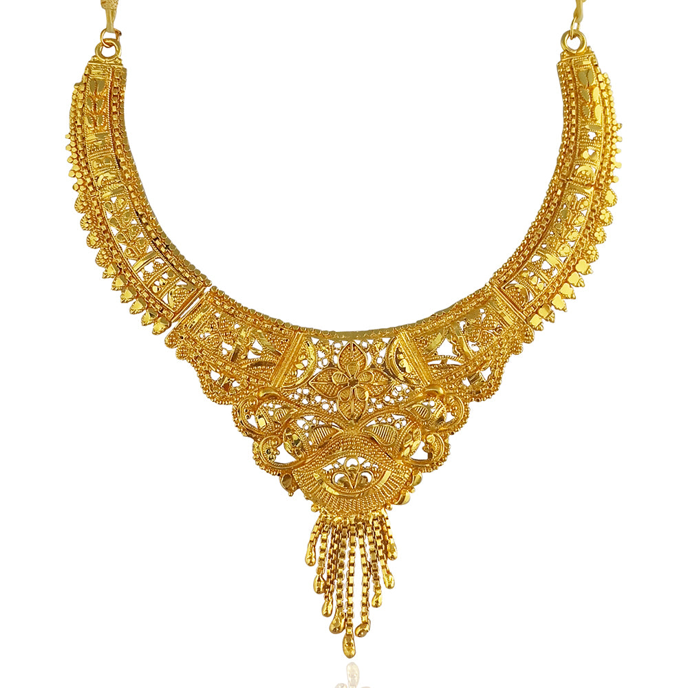 Kalyani Forming Gold Plated Traditional Designer Necklace & Earring Set