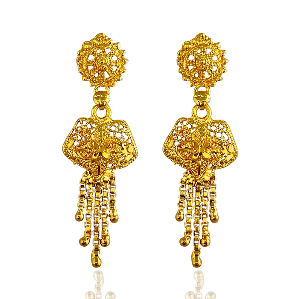 Kalyani Forming Gold Plated Traditional Designer Necklace & Earring Set