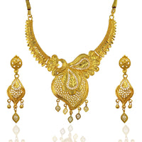 Kalyani Forming Gold Plated Traditional Designer Necklace & Earring Set