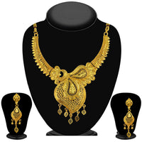 Kalyani Forming Gold Plated Traditional Designer Necklace & Earring Set