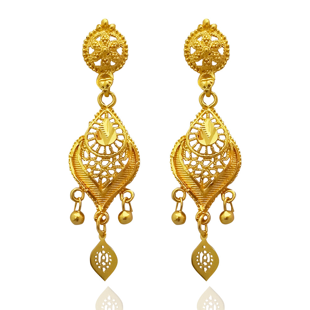 Kalyani Forming Gold Plated Traditional Designer Necklace & Earring Set