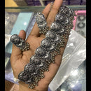 SNERA Black Oxidized Plated Necklace Set