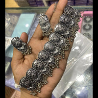 SNERA Black Oxidized Plated Necklace Set