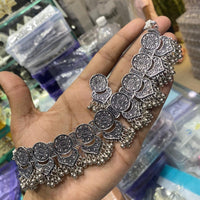 SNERA Black Oxidized Plated Necklace Set