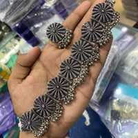 SNERA Black Oxidized Plated Necklace Set